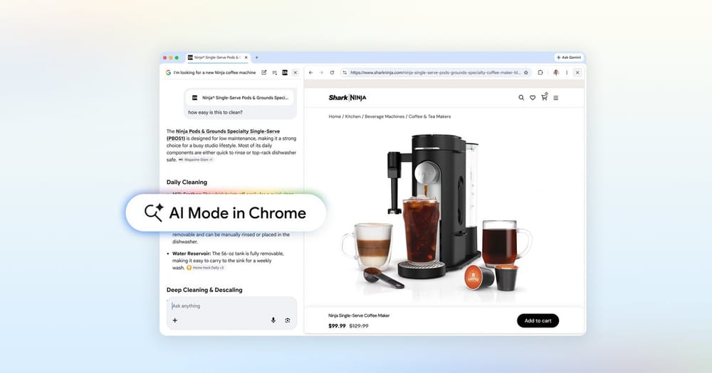Google Chrome'da AI Mode Devrim Yaratan Güncellemeler Aldı
