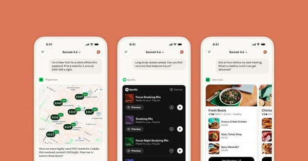 Claude Artık Spotifyden Uber Eats'e Hemen Her Şeye Bağlanabiliyor